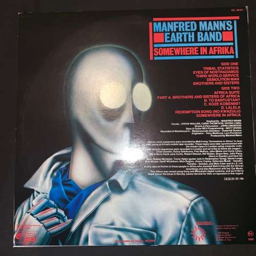 Manfred Mann's Earth Band - Somewhere In Afrika (LP) Vinyl Record (11th Album)