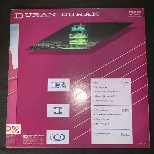 Duran Duran - Rio (LP) Vinyl Record (2nd Album)