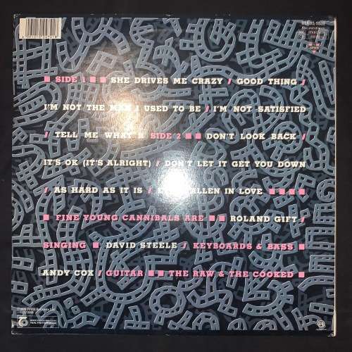 Fine Young Cannibals (FYC) - The Raw & The Cooked (LP) Vinyl Record (2nd Album)