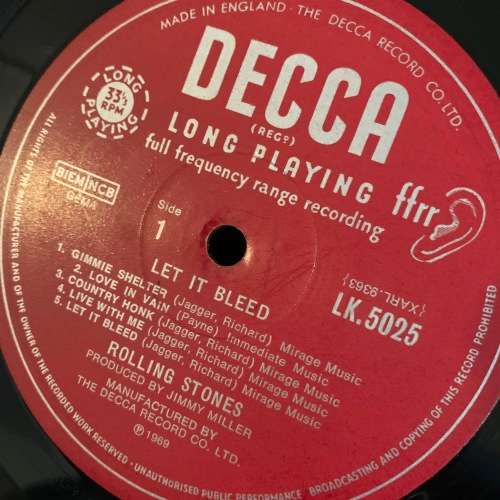 The Rolling Stones - Let It Bleed (LP) Vinyl Record