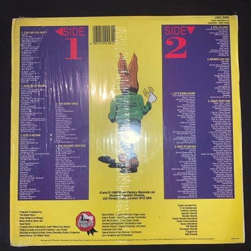 Jive Bunny And The Mastermixers - It's Party Time (LP) Vinyl Record (2nd Album)