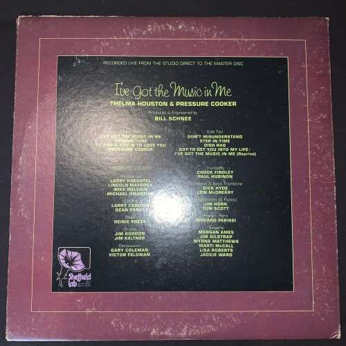 Thelma Houston & Pressure Cooker - I've Got The Music In Me (LP) Vinyl Record