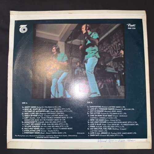 The Rising Sons - Live! (LP) Vinyl Record (SA Artist)