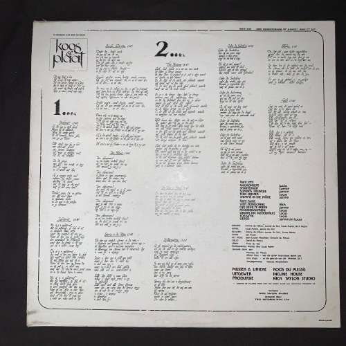 Various - Koos Se Plaat ('n Huldeblyk Aan Koos Du Plessis) (LP) Vinyl Record