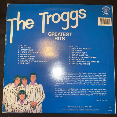The Troggs - Greatest Hits (LP) Vinyl Record ( Exclusive SA )