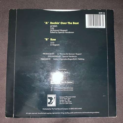 Rockin' Over The Beat (7", Single) 45RPM Vinyl Record