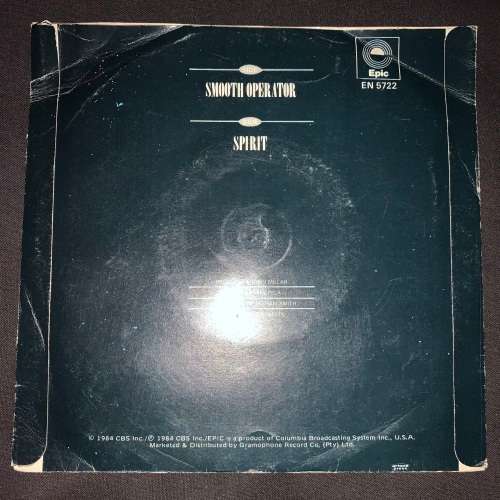 Sade - Smooth Operator (7", Single) 45RPM Vinyl Record