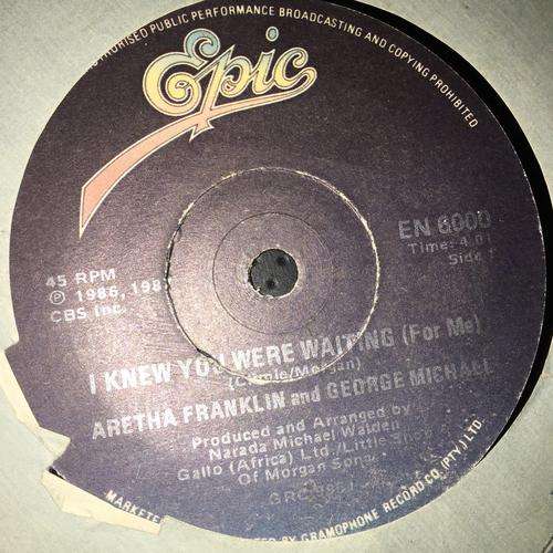 Aretha Franklin & George Michael - I Knew You Were Waiting (For Me) (7", Single) 45 RPM