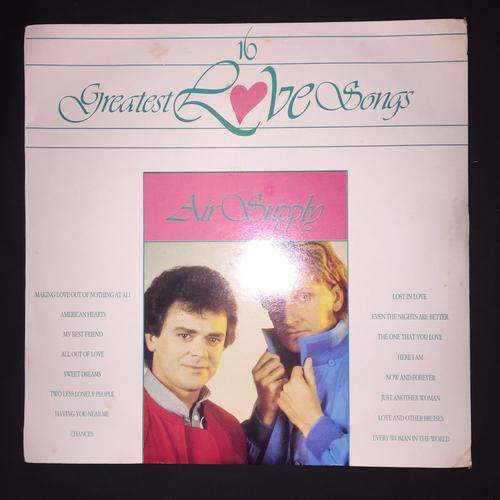 Air Supply - 16 Greatest Love Songs (LP) Vinyl Record