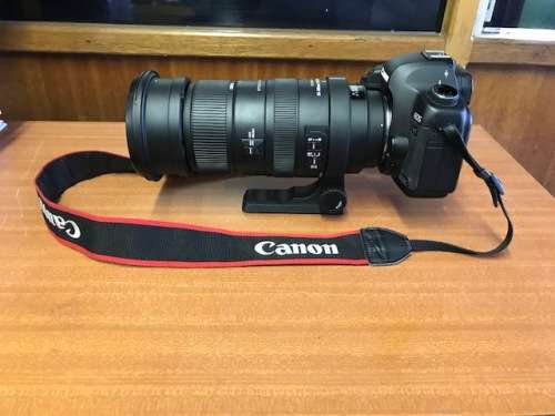 CANON 5D MARK II WITH SIGMA 50-500 LENS, BAG, EXTRA BATTERY AND SD CARDS