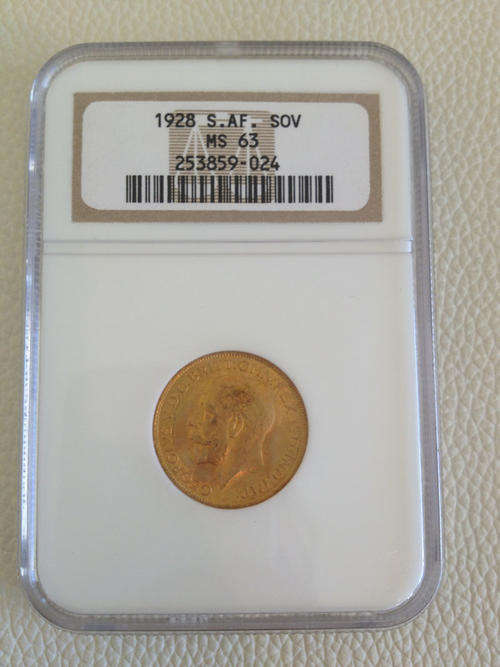 1928 South African Sovereign MS63 @@@ R1