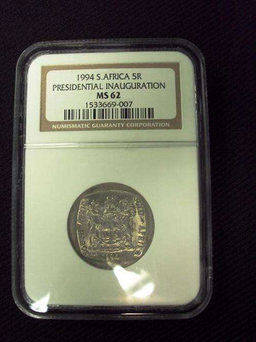 *** RARE *** 1994 R5 PRESIDENTIAL INAUGURATION NGC GRADED MS 62 *** CRAZZZY @ R1 START***