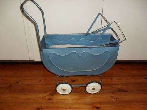 1950's Antique Pram. Including Matress and Pillow.