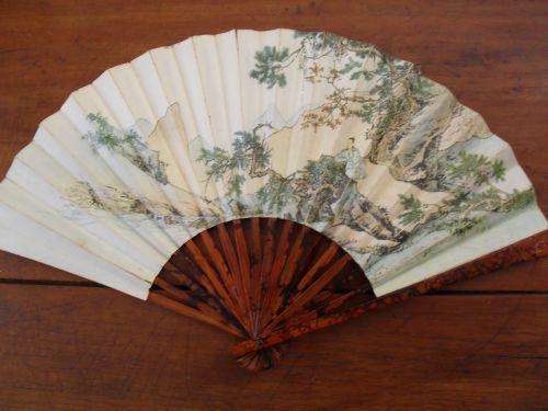 Beautiful Vintage Oriental Fan.