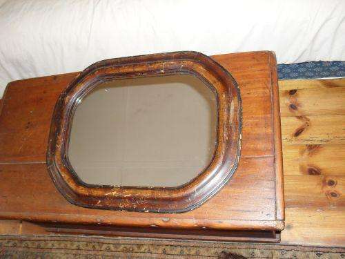 Beautiful Wooden Frame Accompanied by Mirror.