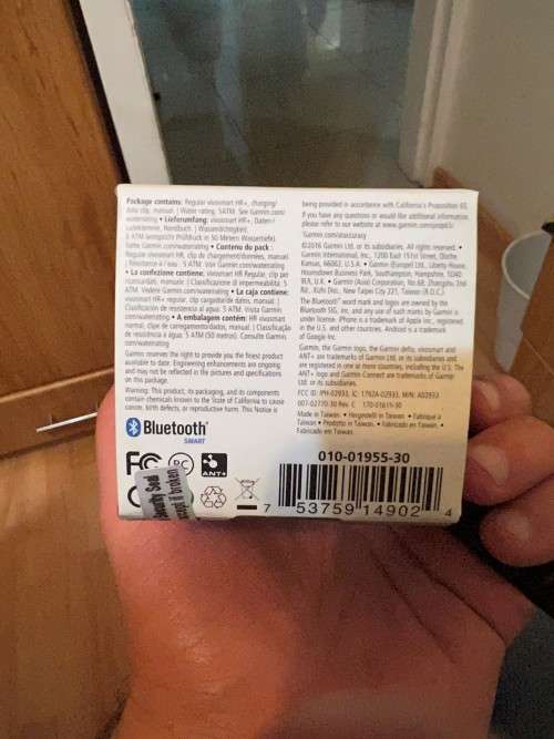 Garmin Vivosmart HR+ Activity Tracker - Regular