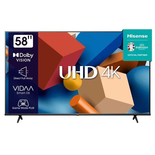 Hisense 58` A6K 4K UHD Smart TV with HDR & Dolby Vision (Brand New)