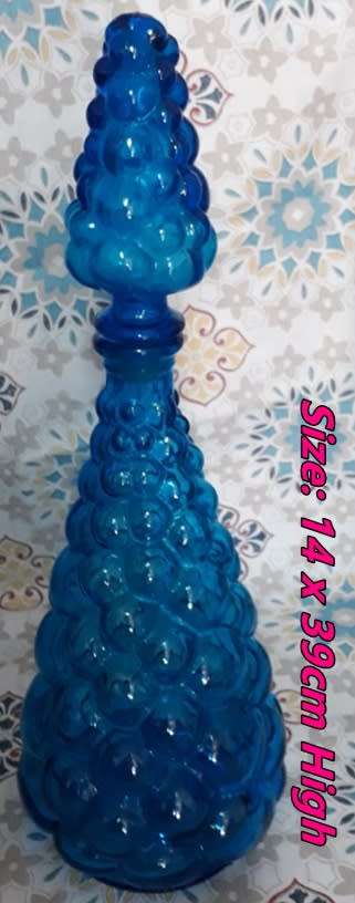 Large Italian Glass Bathsalt Bottle