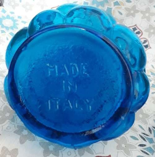 Large Italian Glass Bathsalt Bottle