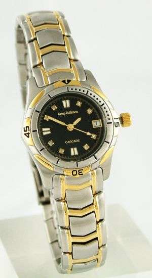 **100% GENUINE KRUG BAUMEN WATCH WITH 8 DIAMONDS!**