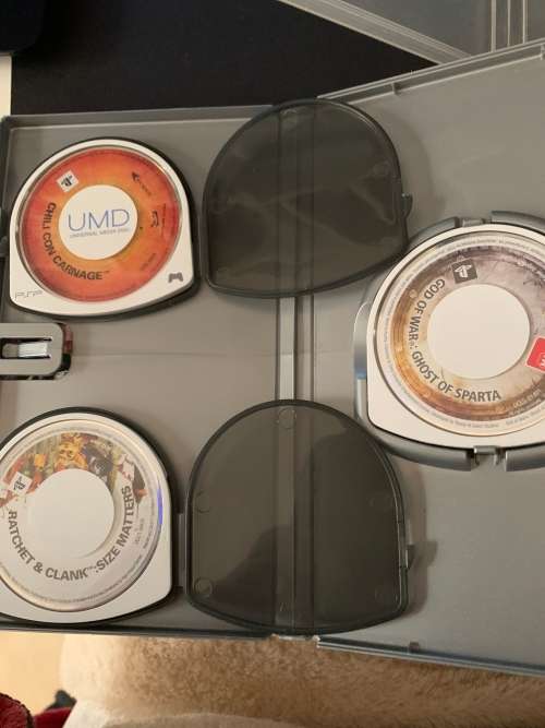 PSP Console With Charger Case & 11 Games