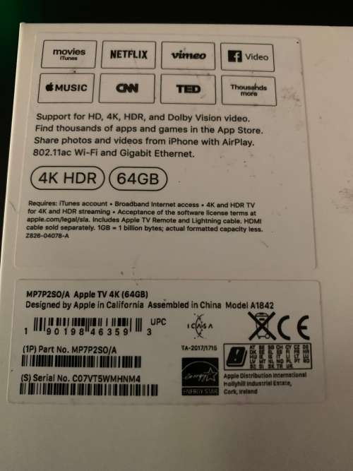 Apple TV 4K 64GB
