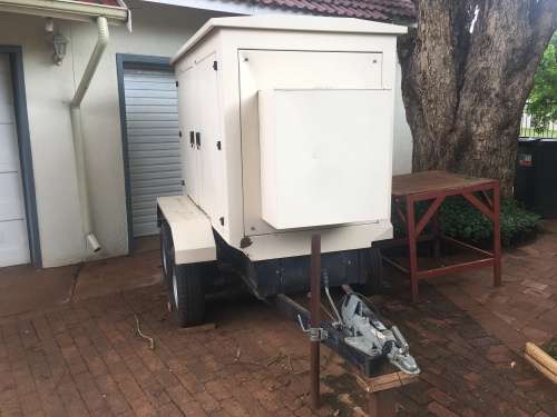 30kW Three Phase Mercedes Benz Turbo Diesel ADE214C/Magnaplus Generator on Trailer