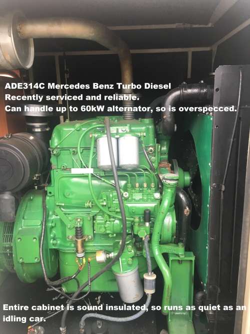 30kW Three Phase Mercedes Benz Turbo Diesel ADE214C/Magnaplus Generator on Trailer