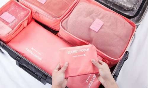 Six-Piece Travel Luggage Organiser Set