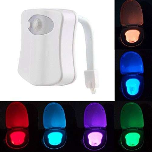 Motion-Activated LED Toilet Nightlight