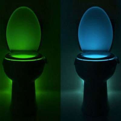 Motion-Activated LED Toilet Nightlight