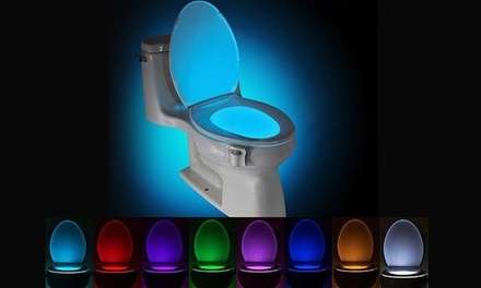 Motion-Activated LED Toilet Nightlight