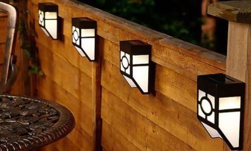 Solar Powered Fence Lights