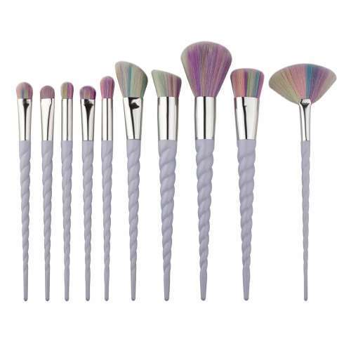 10 Piece Unicorn Makeup Brush Set