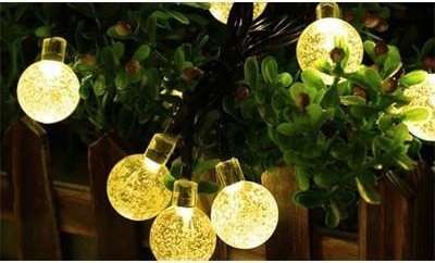30 LED Solar String Bulbs