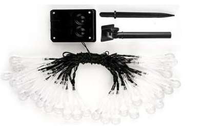 30 LED Raindrop Lights | Solar Powered