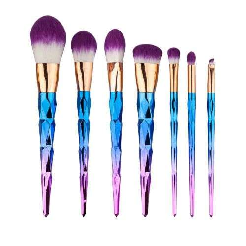 7 Piece Makeup Brush Set - Rose Gold or  Multi Color