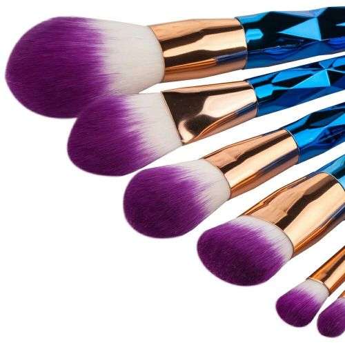 7 Piece Makeup Brush Set - Rose Gold or  Multi Color
