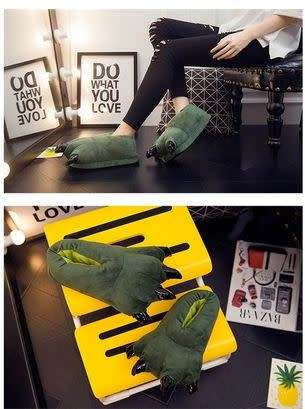 Adult Dinosaur Slippers