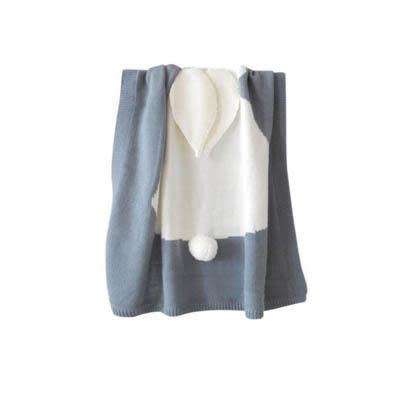 Knitted Baby Rabbit Blanket