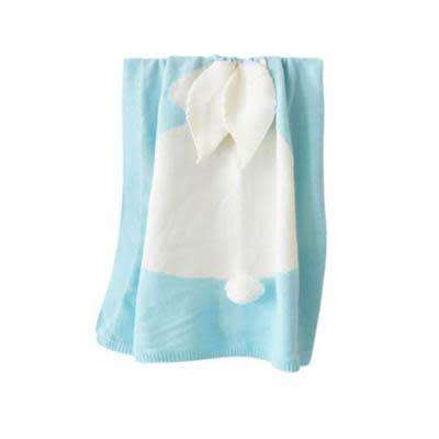 Knitted Baby Rabbit Blanket