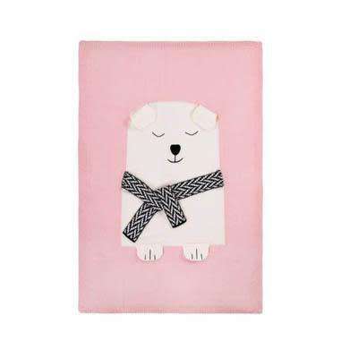 Knitted Baby Bear Blanket