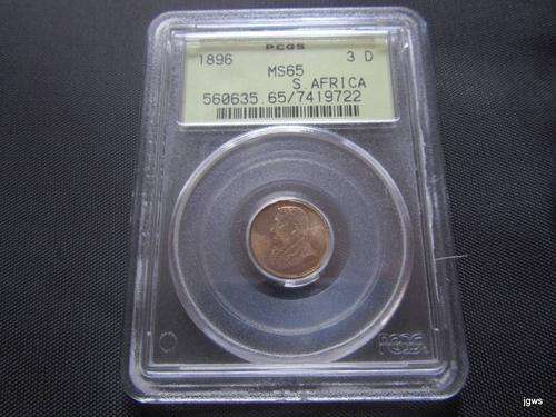 1896 3p MS65! PCGS