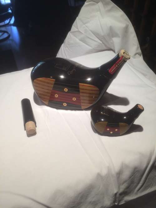 Golf Driver whisky bottle and miniature