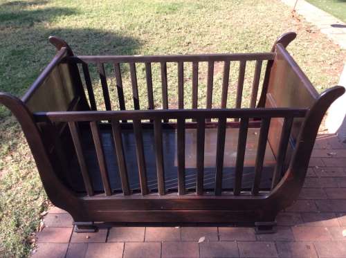 French Sleigh Wooden cot