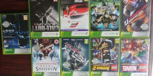Xbox 360 and 9 games