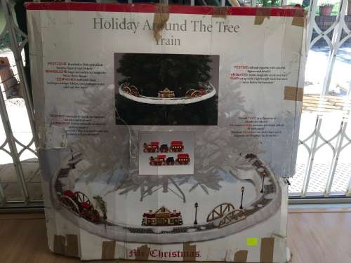 Christmas Holiday around the tree train