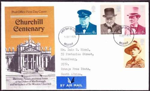 Great Britain - 1974 - FDC - Sir Winston Spencer Churchill