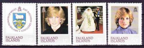 Falkland Islands - 1982 HRH Princess of Wales, Lady Diana - 21st Birthday Celebrations
