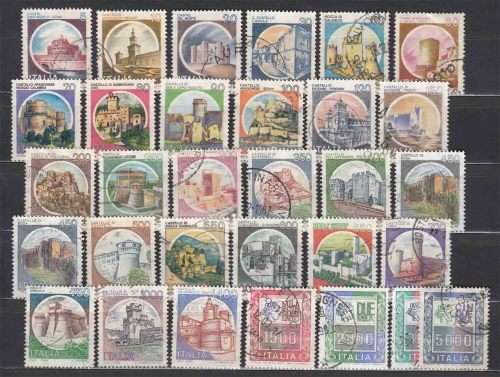 Italy - Various Issues - Castles and Italia